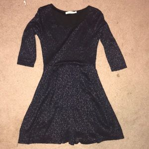 navy lace dress